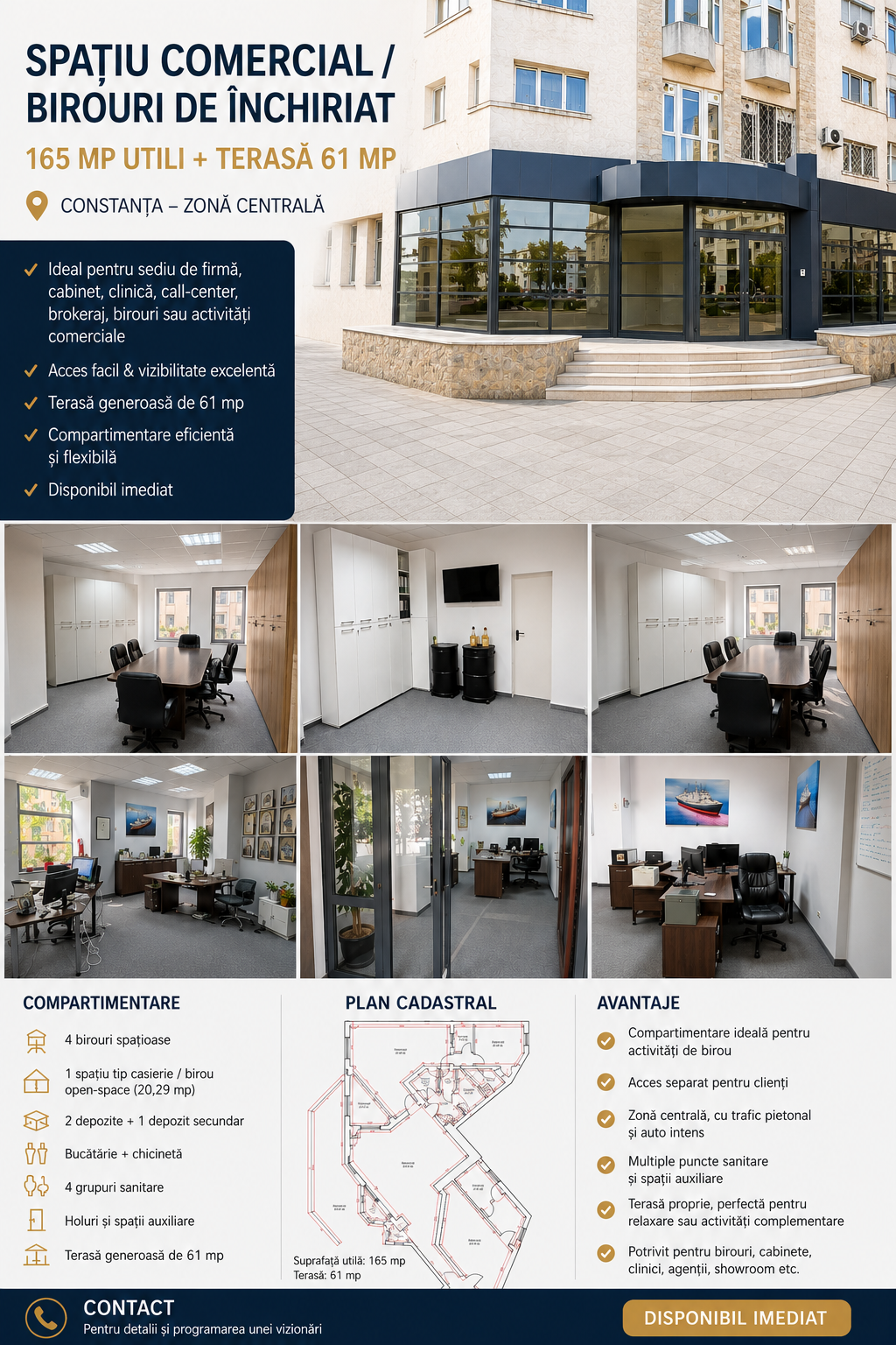 Spatiu comercial 165mp -  (COD10) PENINSULA
