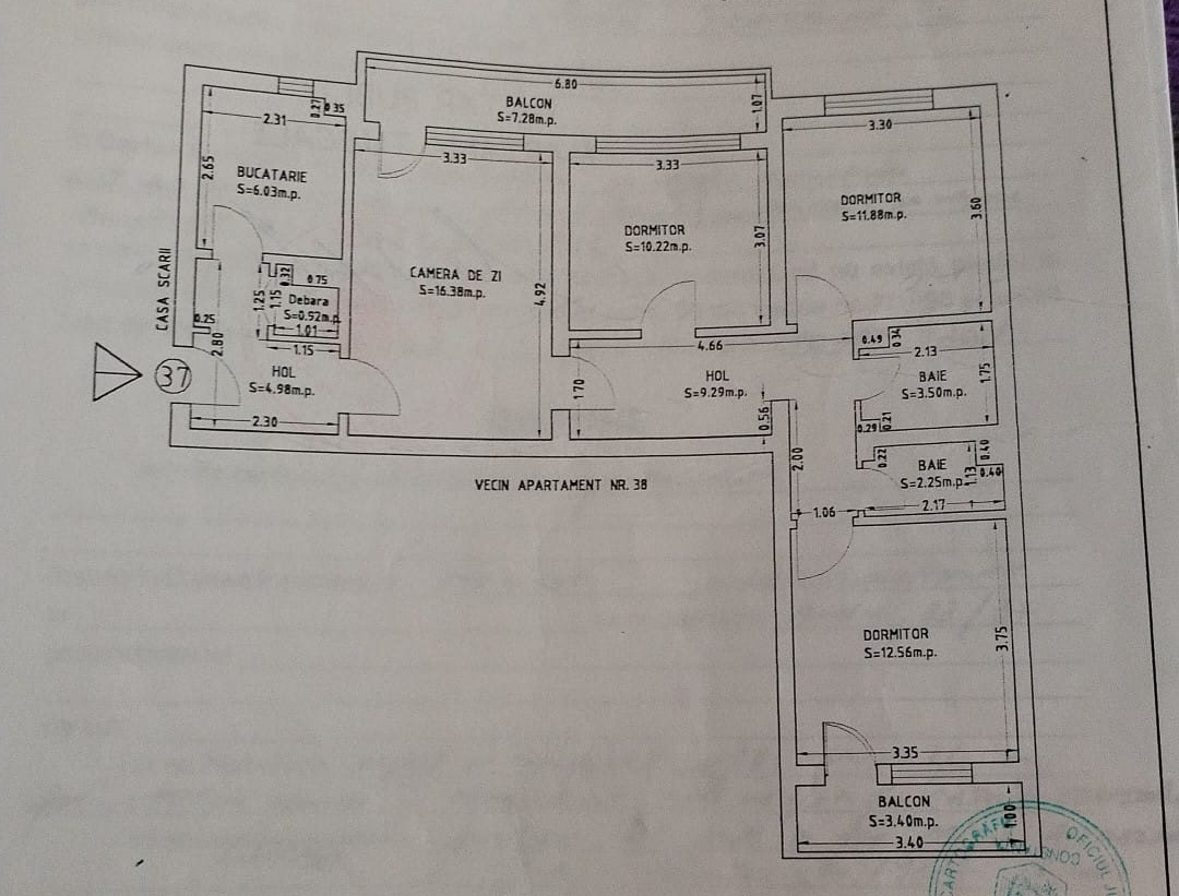 Tomis Nord Cambrige School (COD 06) Apartament 4 camere 89 mp - foto 2