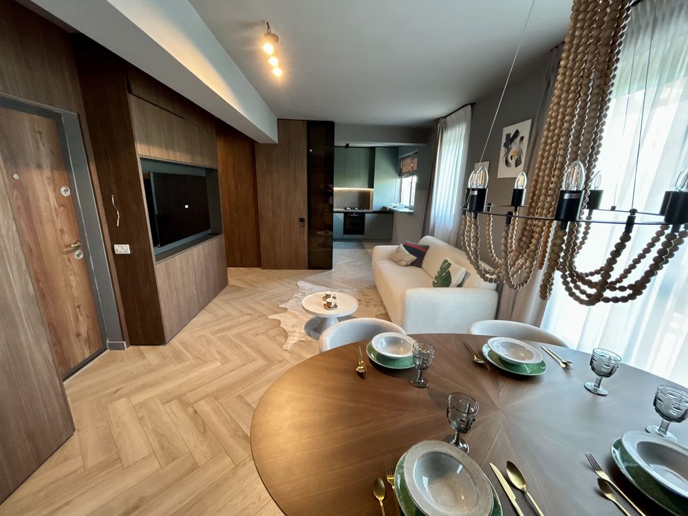 Apartament nou, sector 1. penthaus de 3 camere cu 2 bai si 3 terase