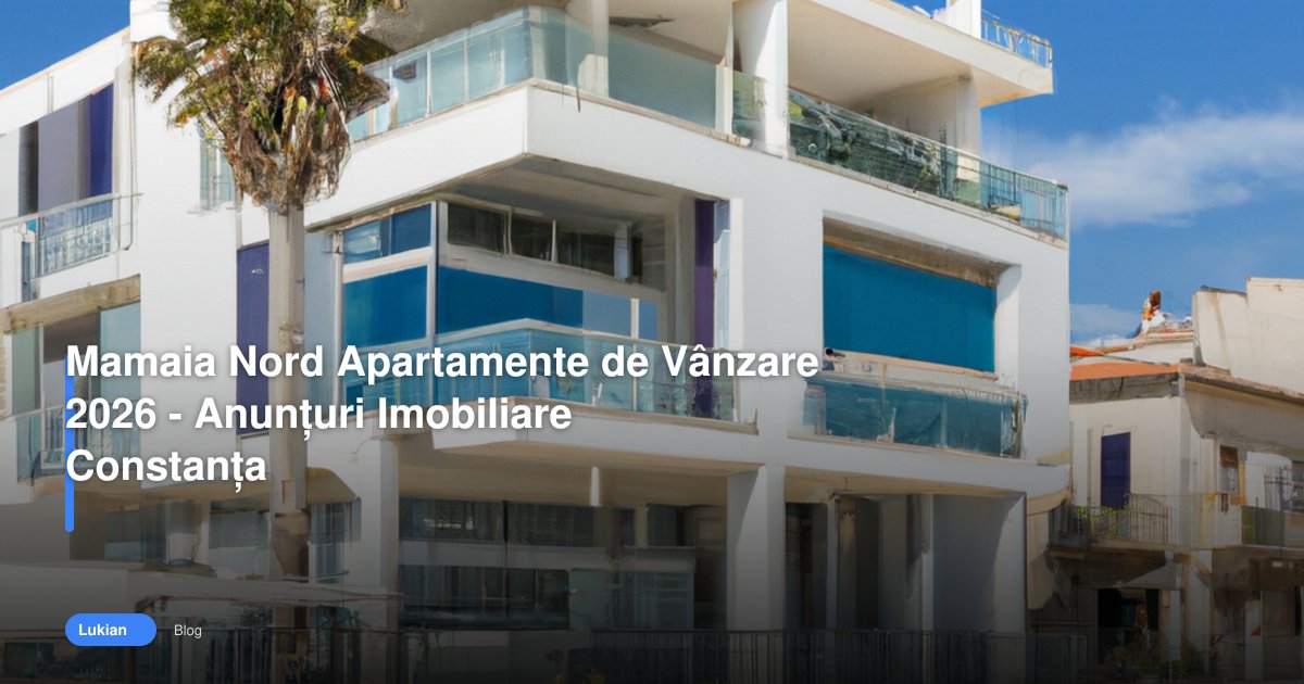 Mamaia Nord Apartamente de Vânzare 2026 - Anunțuri Imobiliare Constanța