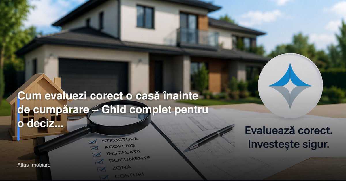 Cum evaluezi corect o casă înainte de cumpărare – Ghid complet pentru o decizie sigură