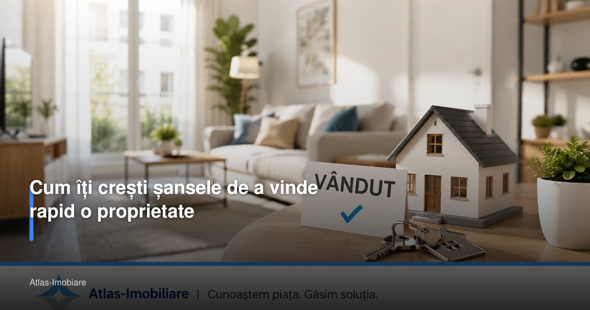 Cum îți crești șansele de a vinde rapid o proprietate