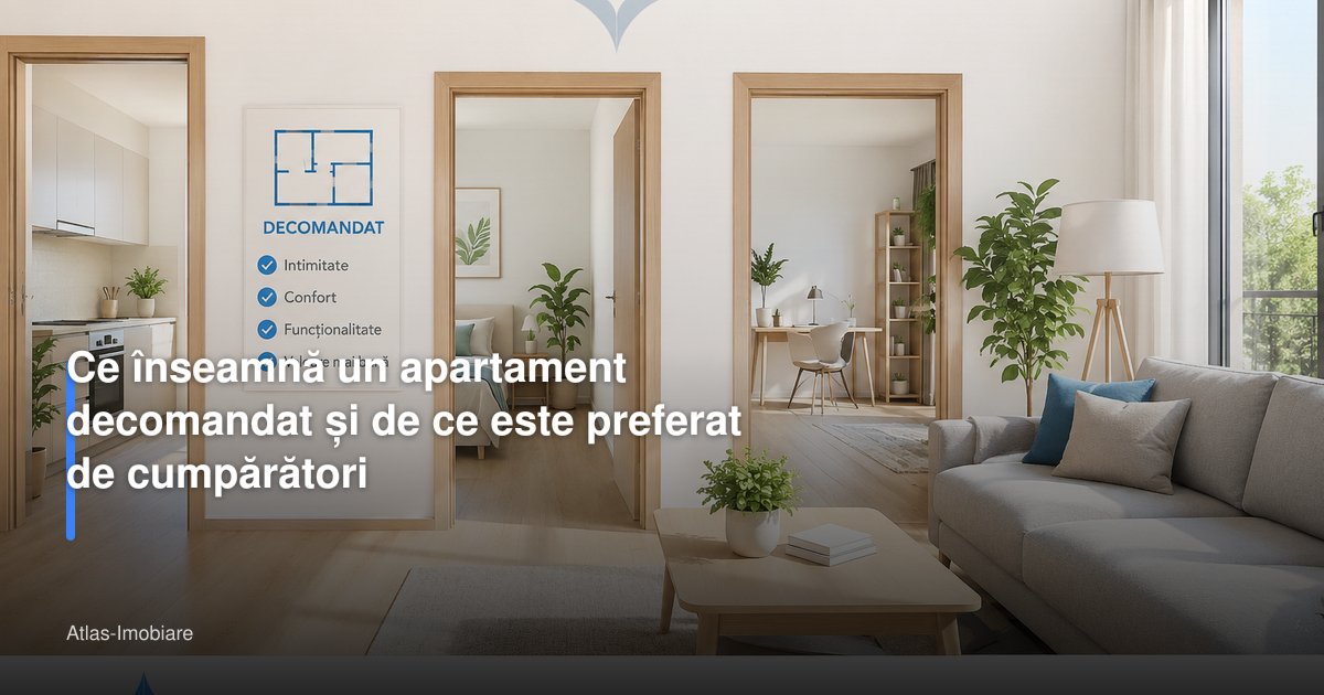 Ce înseamnă un apartament decomandat și de ce este preferat de cumpărători