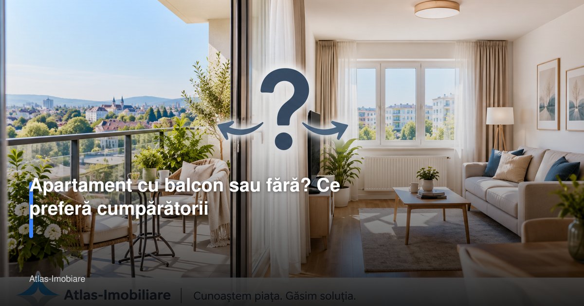 Apartament cu balcon sau fără? Ce preferă cumpărătorii