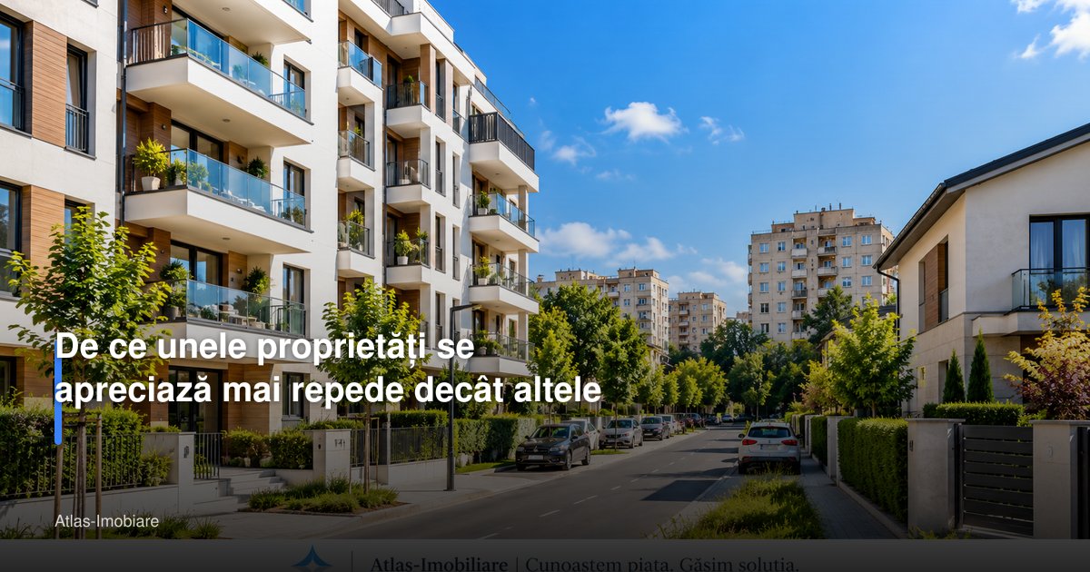 De ce unele proprietăți se apreciază mai repede decât altele