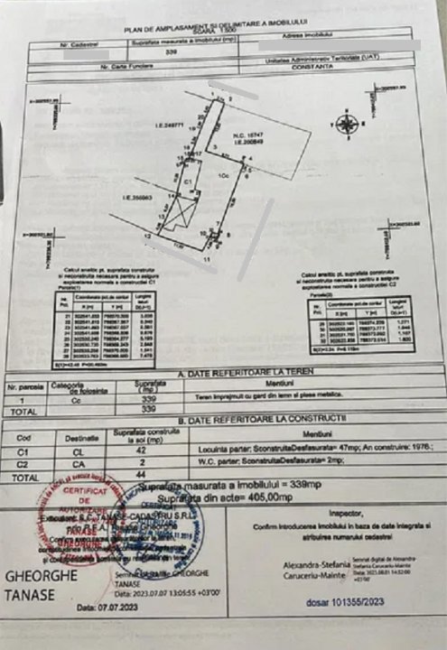 OCAZIE!!! TEREN 339 Mp - MEDEEA - IDEAL INVESTITIE