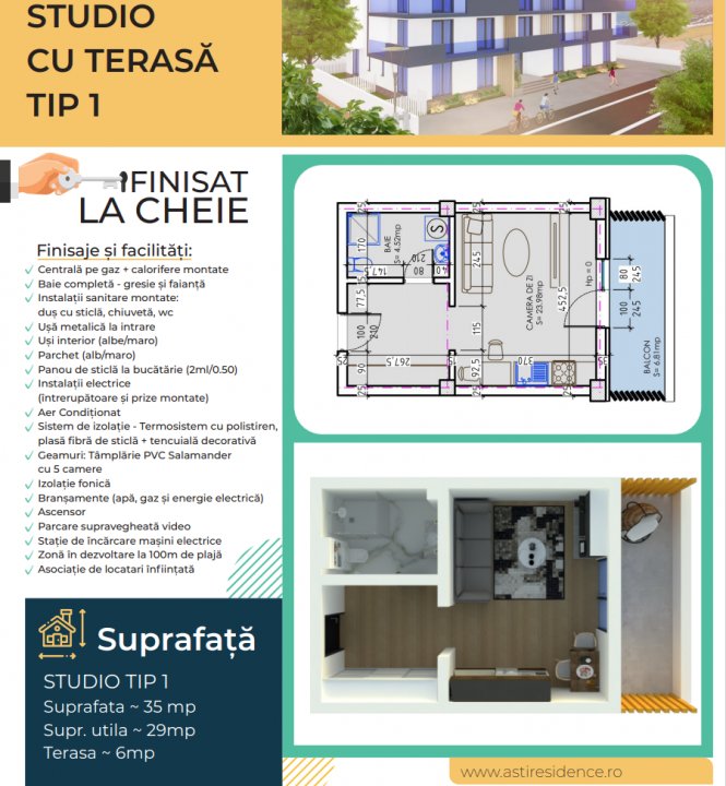 Studio Tip 1 - Mamaia Nord - ASTI Beach Land