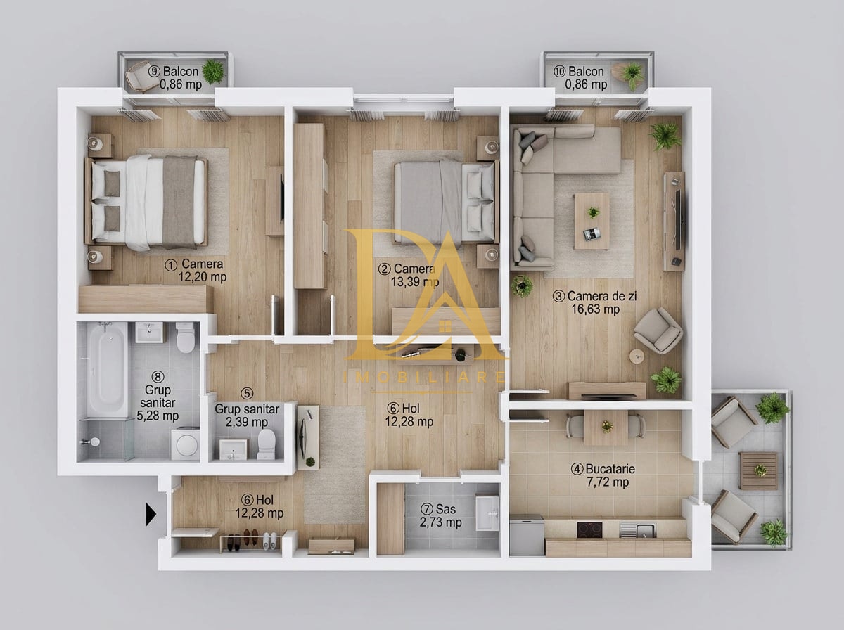 0% COMISION | 3 CAMERE | 78 MP | BLOC 2014 | 2 BĂI | ET. 2 - foto 2