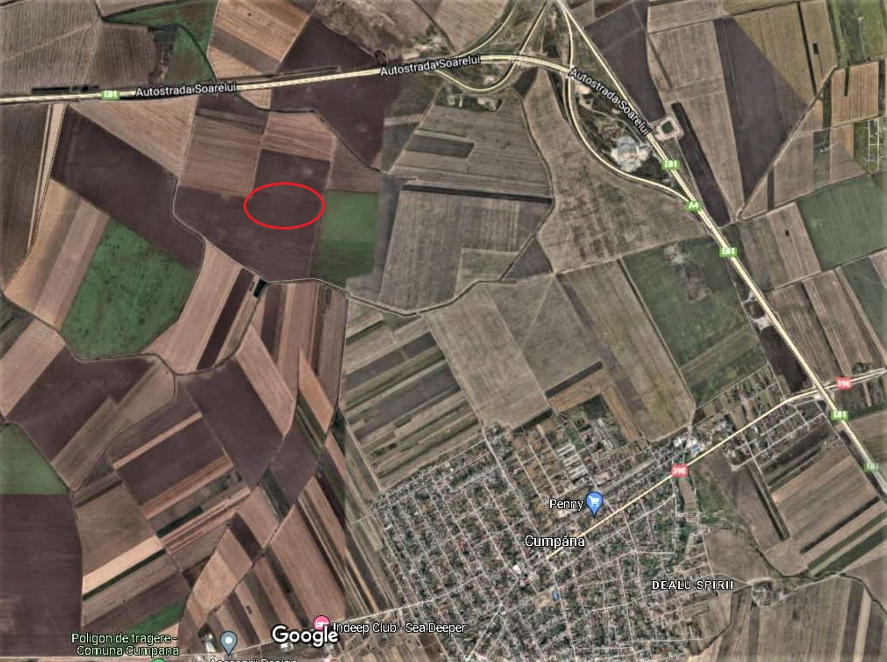 Terenuri de vanzare Cumpana extravilan agricol 18,5 ha
