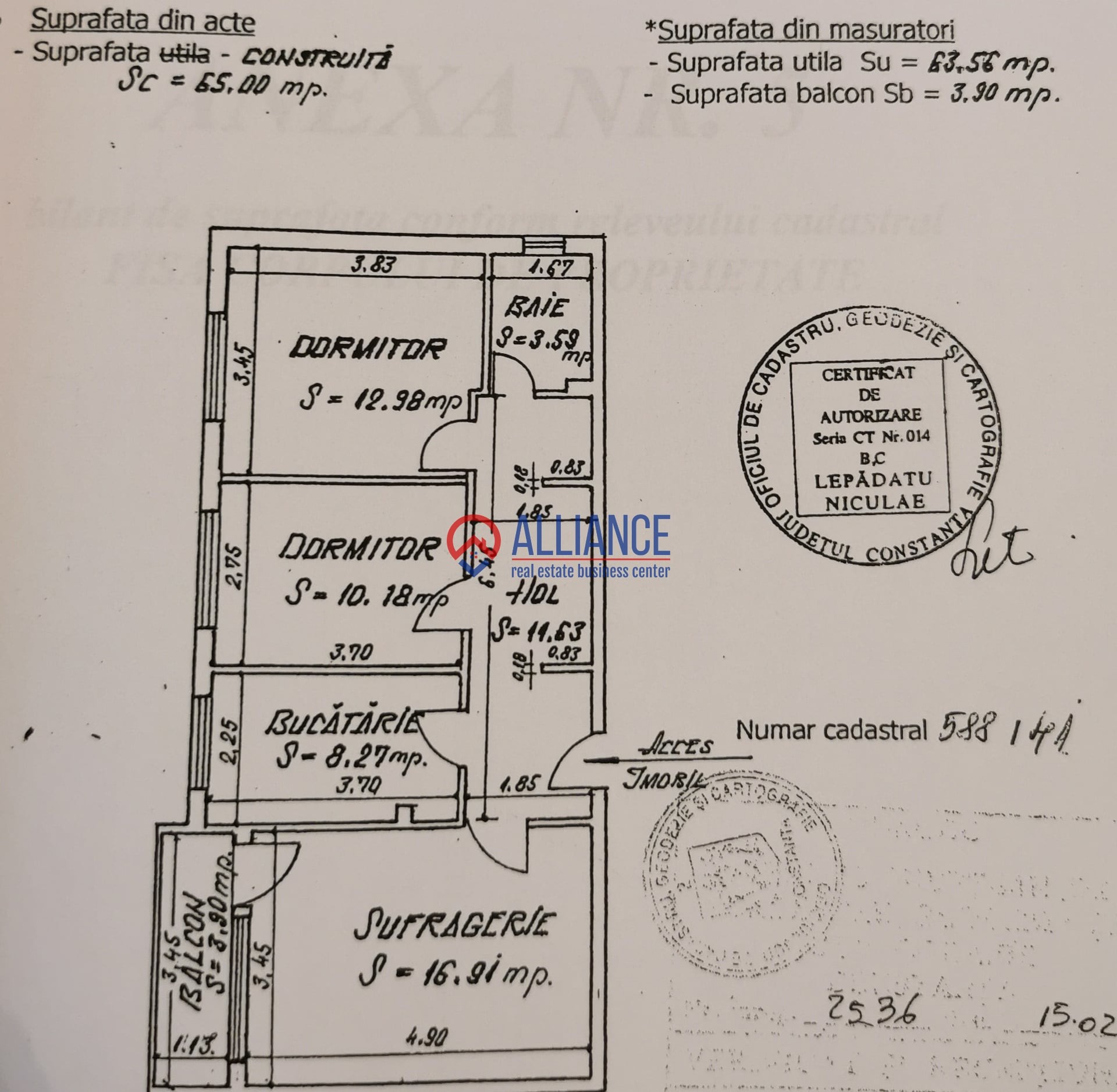 Apartament 3 camere decomandat | Vedere spre lac | Tomis Nord – Piața Cireșica | - foto 11