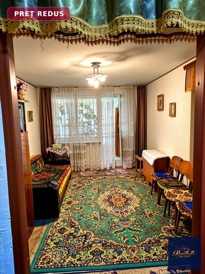 Apartament 2 camere, parter, 49 mp,Primaverii_Scoala 7