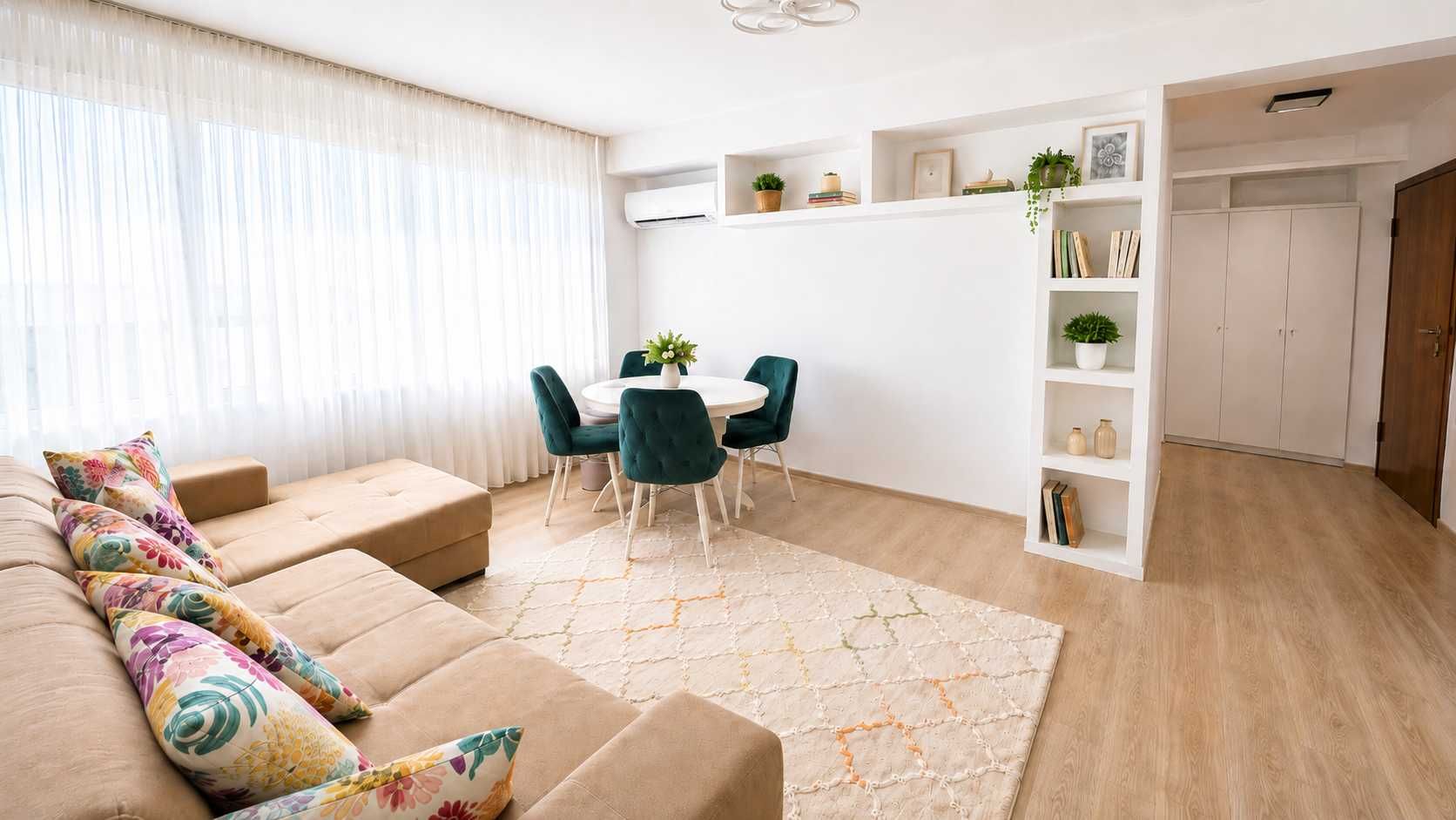 Apartament 2 camere decomandate, 51 mp, Obcini – bloc nou 2017, mobilat/utilat 