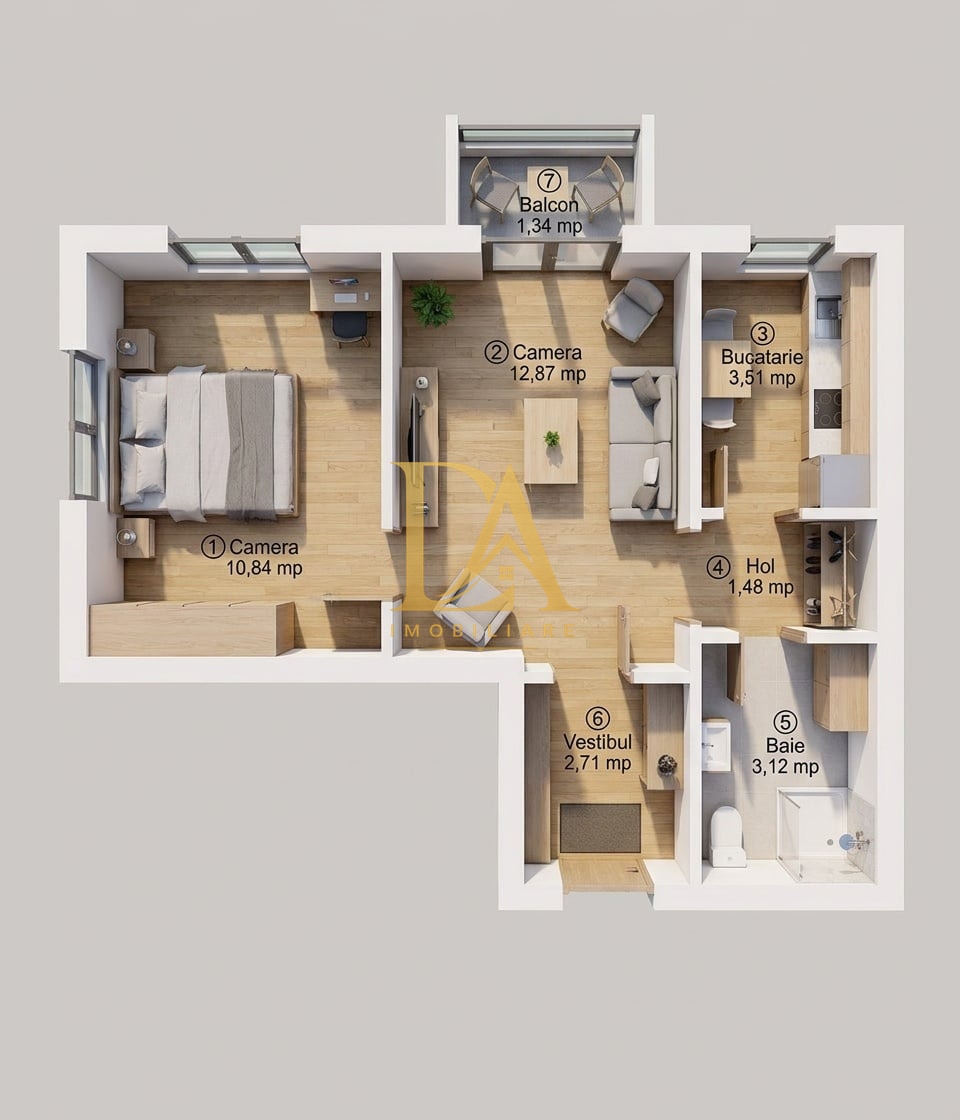 APARTAMENT 2 CAMERE | Et 1/10| ALEXANDRU OBREGIA – FÂNTÂNA FLORILOR - foto 4