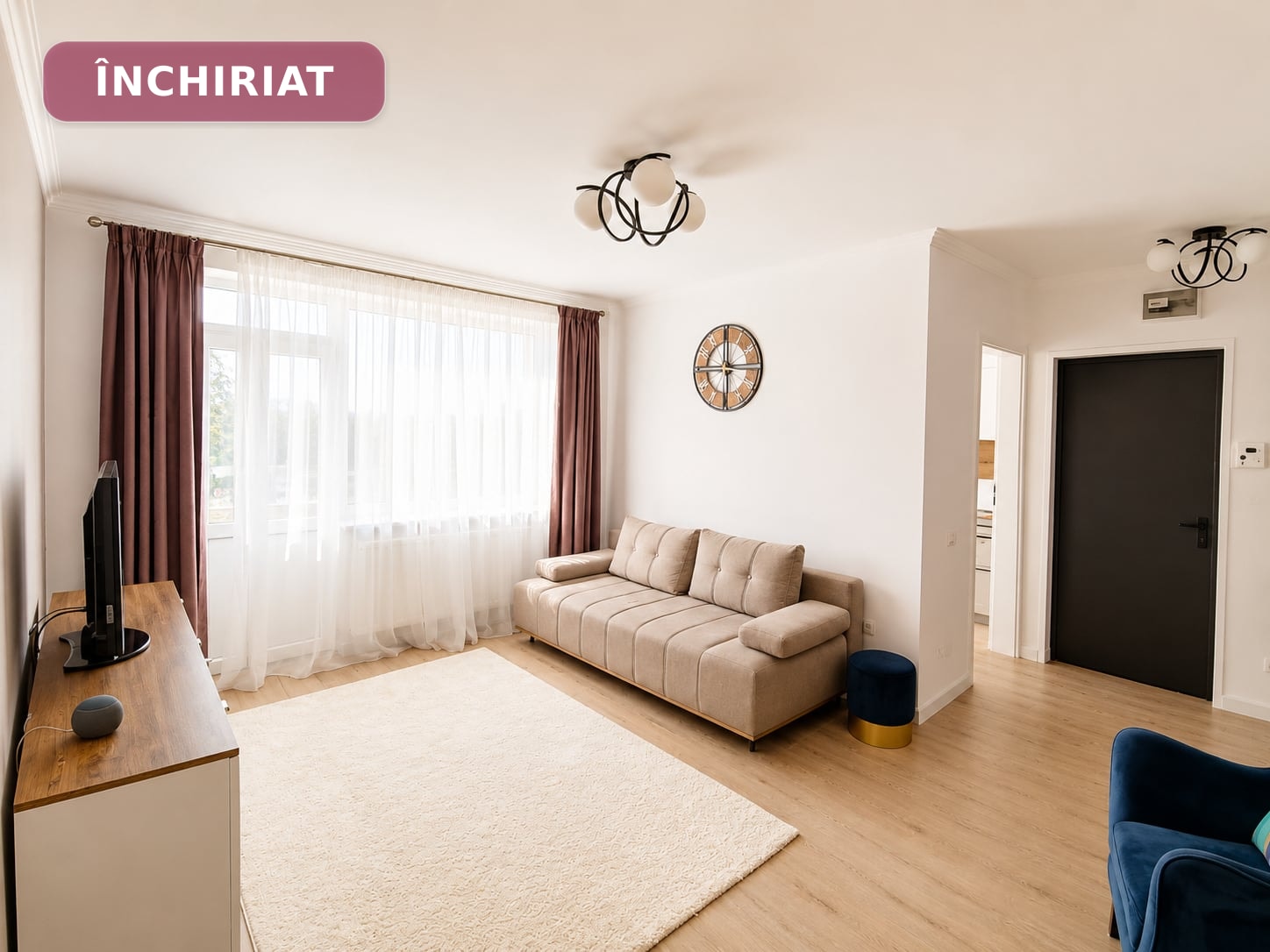 Apartament 2 camere de închiriat, Central – Str. Ana Ipătescu | Renovat recent