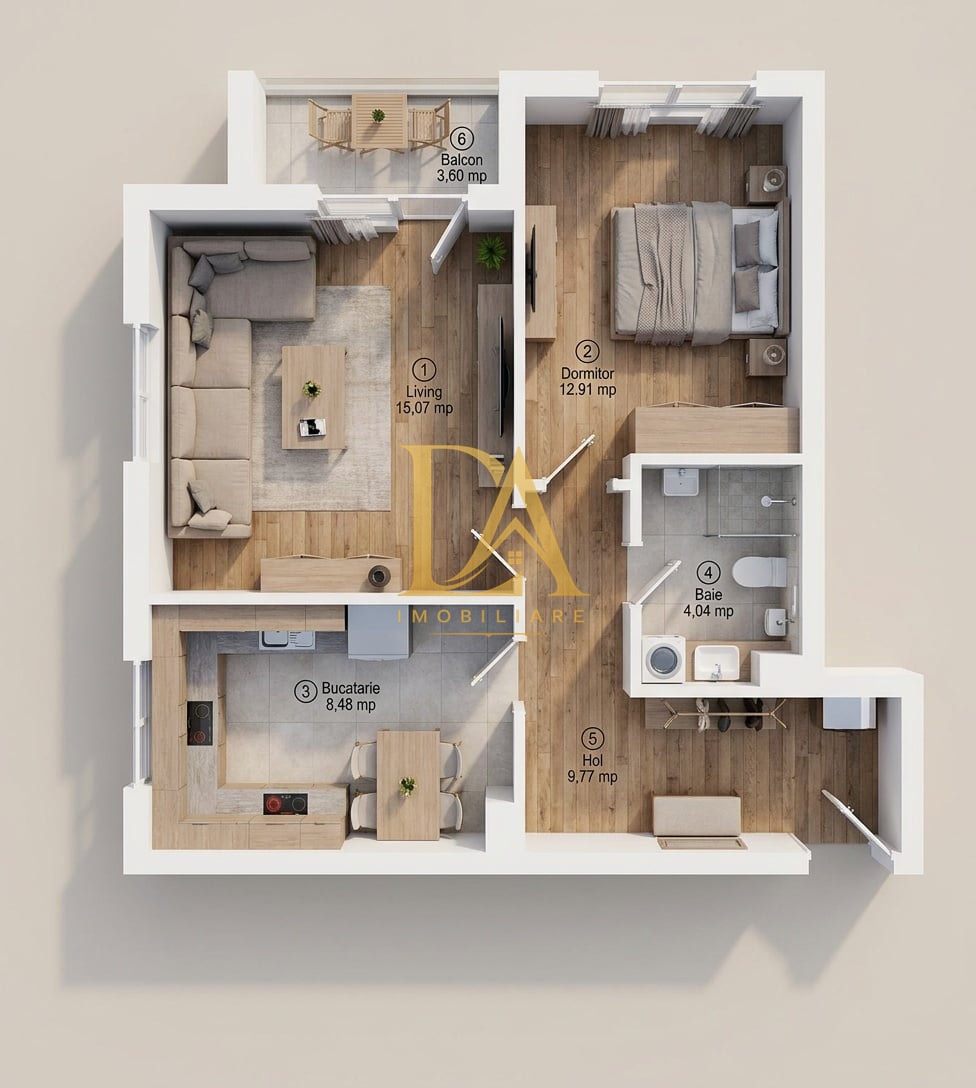2 Camere 60 MP| Avangarde City| Bloc 2019| Etaj 7/7  Mobilat Utilat - foto 3