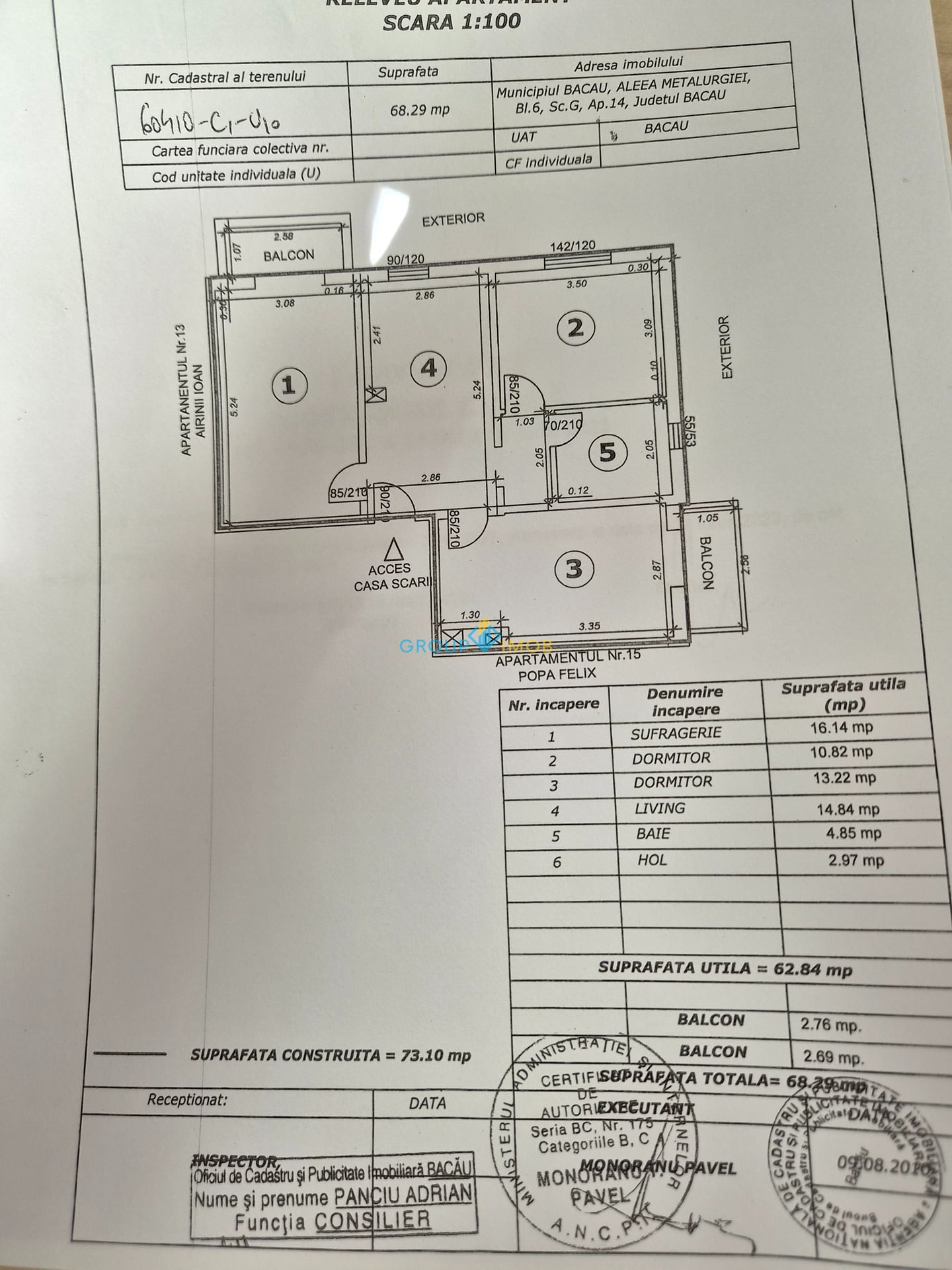 Apartament 3 camere decomandate Narcisa - foto 12