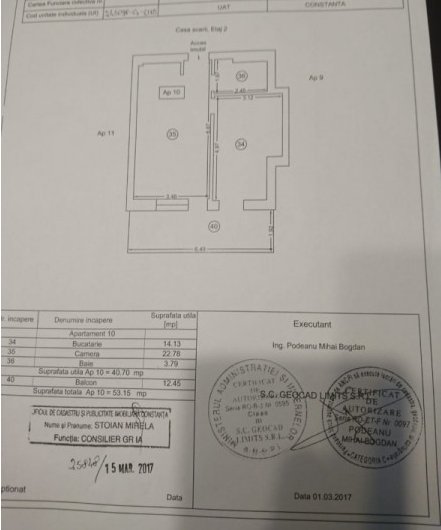 Apartament 2 camere, Mamaia Nord, etaj 2, bloc nou cu balcon generos