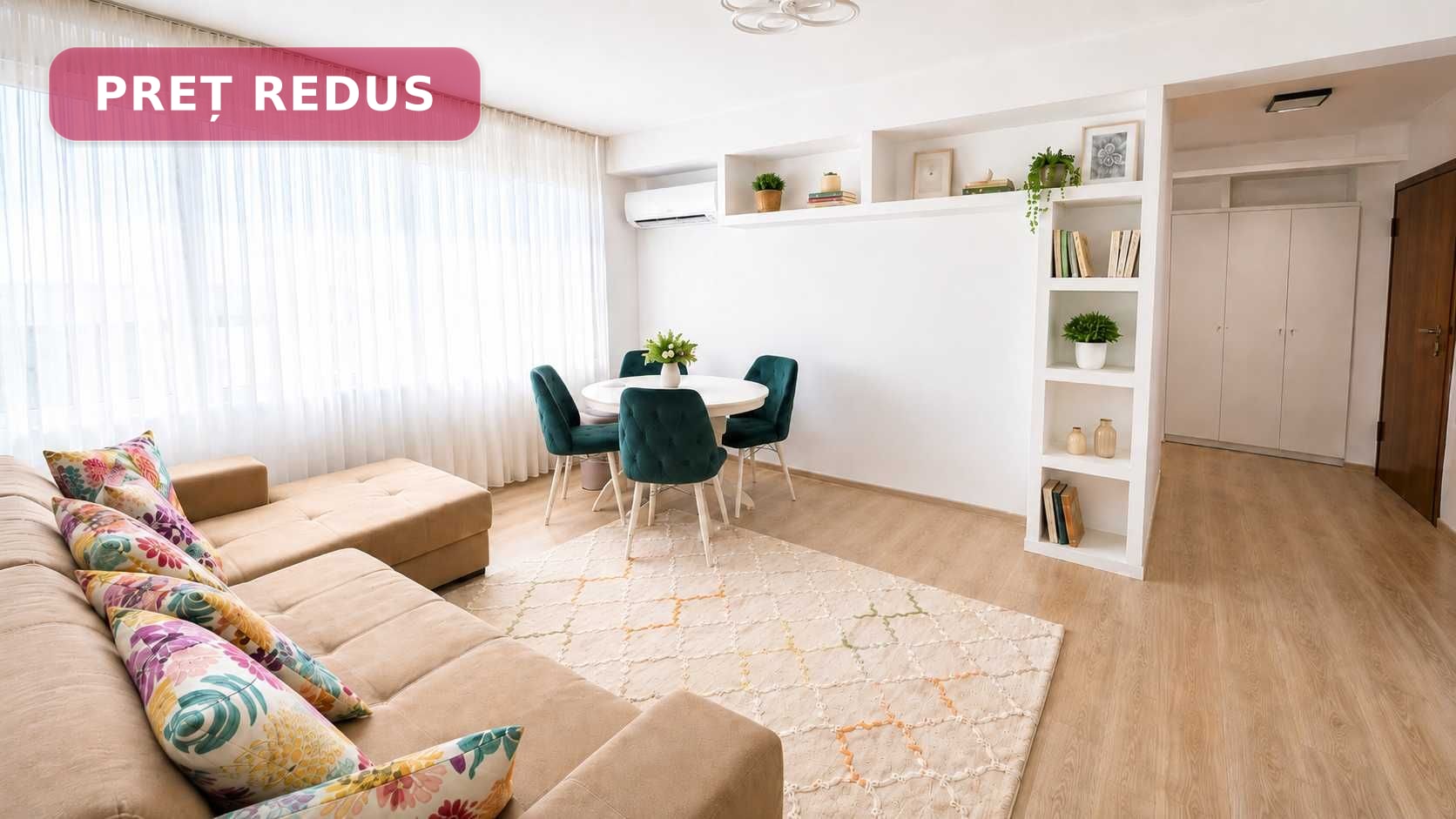 Apartament 2 camere decomandate, 51 mp, Obcini – bloc nou 2017, mobilat/utilat 