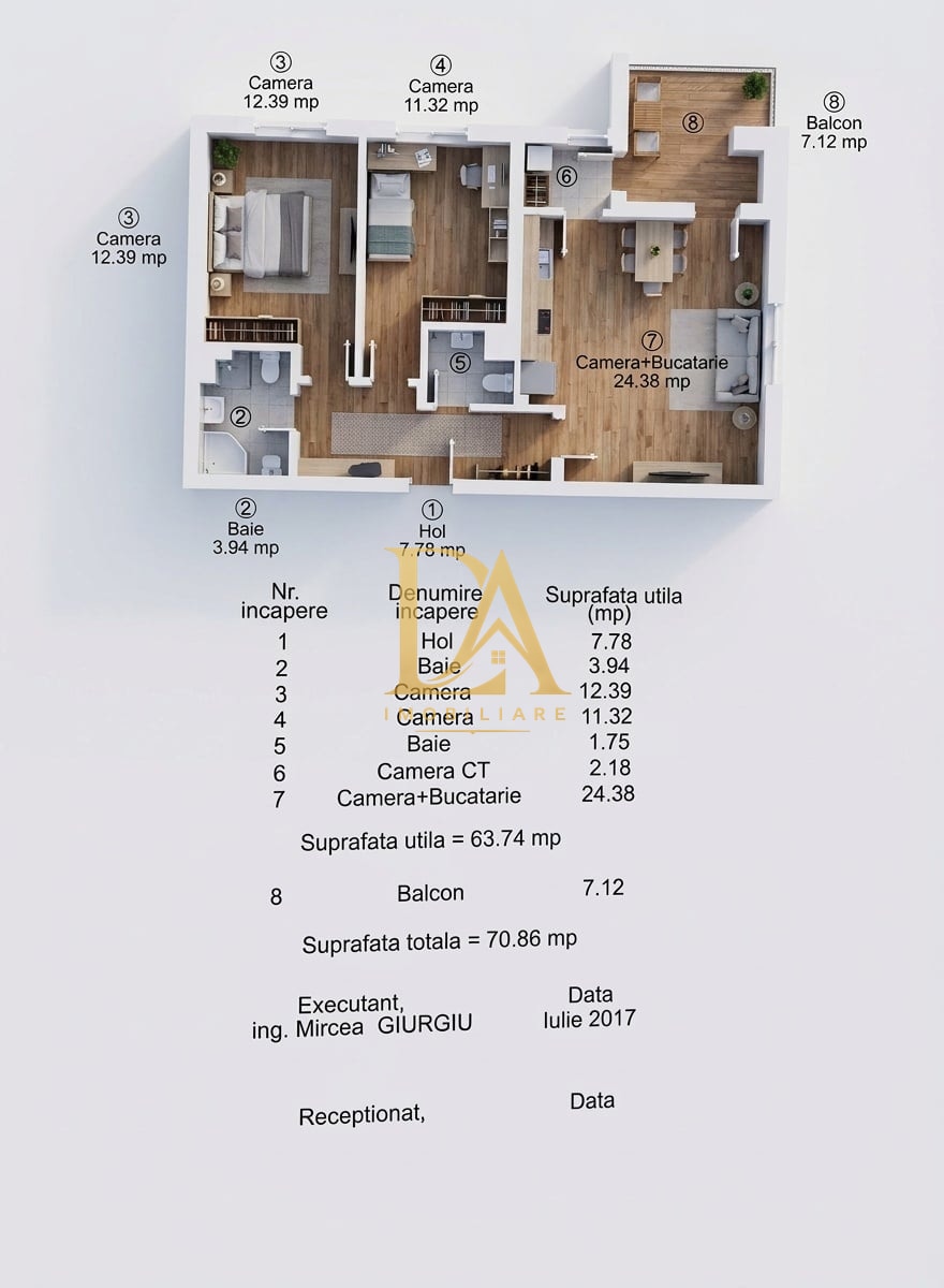 3 camere | 71mp | 2018 |PARCARE|IDEAL RESIDENCE, BD. TIMIȘOARA - foto 2