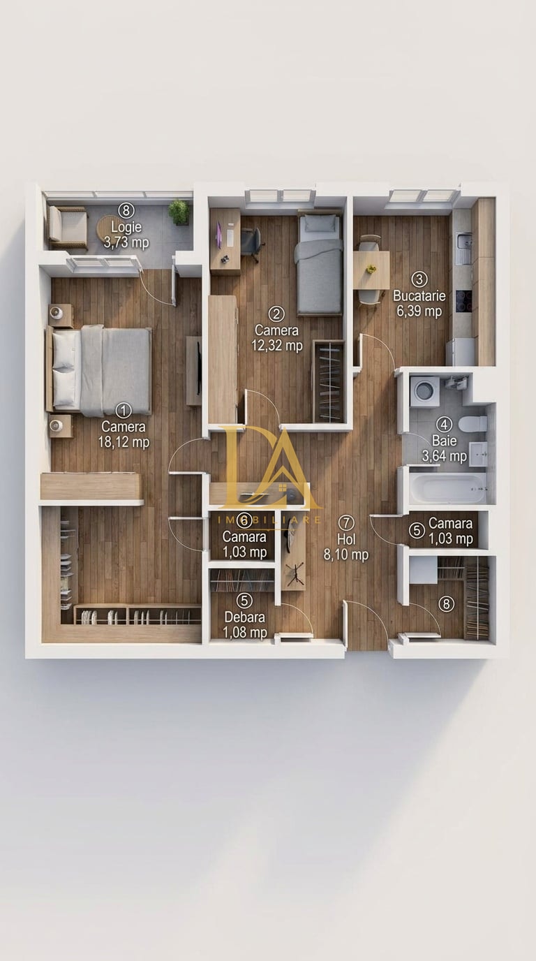 0% COMISION 2 CAMERE DECOMANDAT | PIAȚA DOMENII – ION MIHALACHE - foto 8