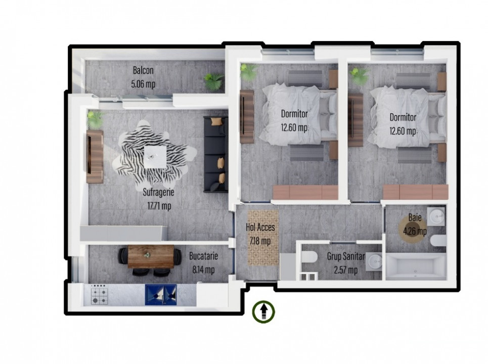 Apartament 3 camere decomandat - Militari Residence - Imagine principala