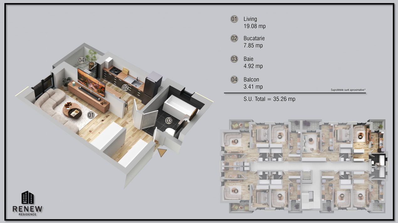 Garsoniera Militari Residence aprilie 2026 - foto 2